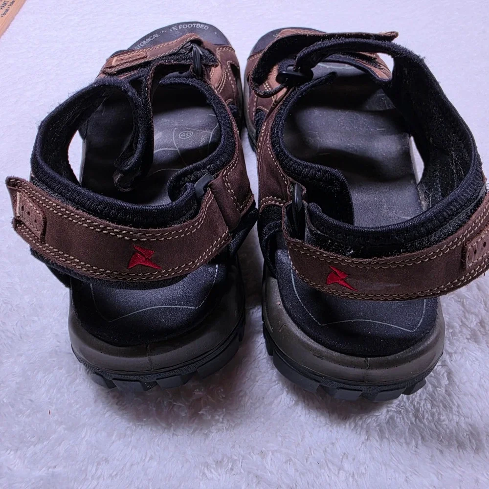 ECCO Yucatan Mens 46 Brown Hiking Sport Sandals Receptor Technology